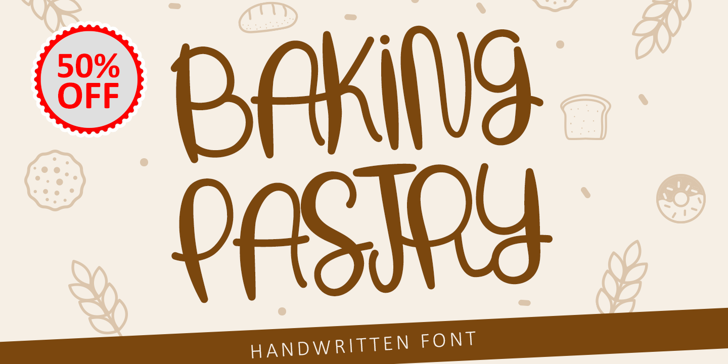 Beispiel einer Baking Pastry-Schriftart #7